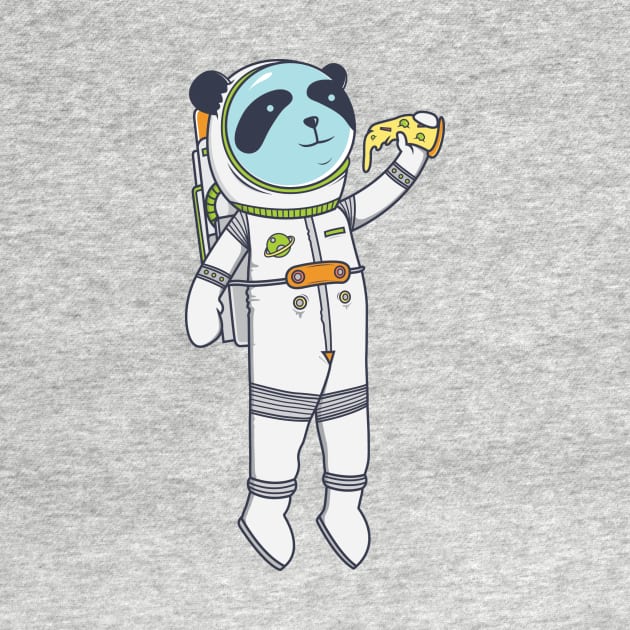 Space Pizza Panda by MedicalPandas